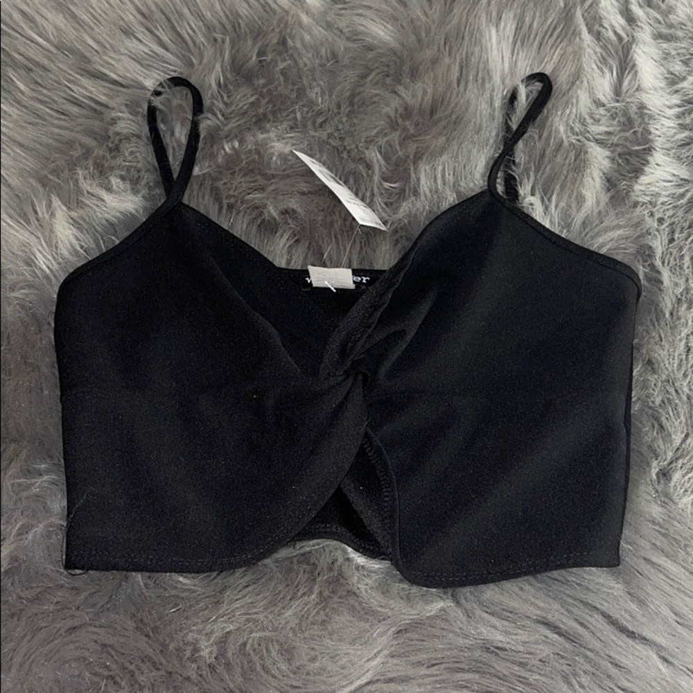 Black tank top